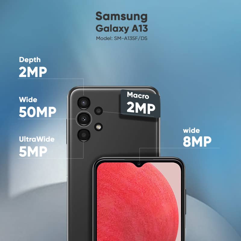 گوشی موبایل سامسونگ مدل Galaxy A13 SM-A135F/DS دو سیم کارت ظرفیت 128 گیگابایت و رم 6 گیگابایت